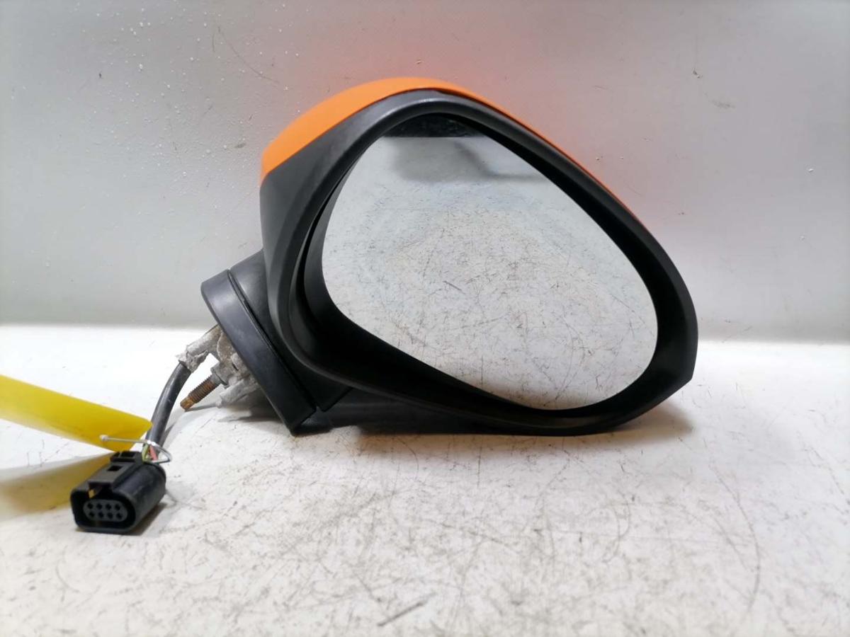 Seat Leon 1P original Au&szlig;enspiegel rechts elektrisch anklappbar LP2C Leuchtorange Bj.2009